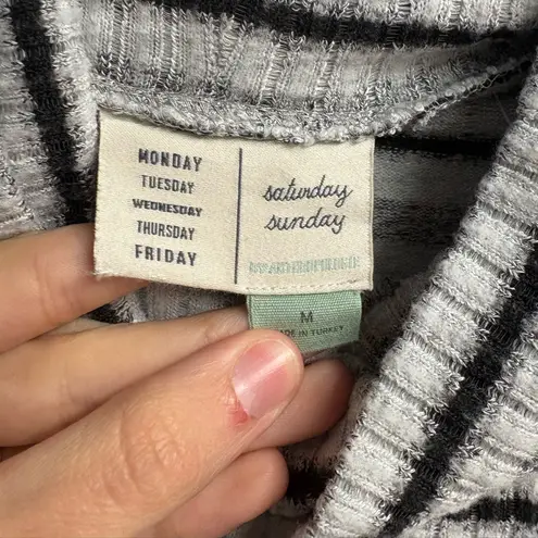 Saturday Sunday Anthropologie Pippa Hacci Turtleneck Stripe High