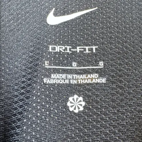 Nike  Dri-Fit Black Biking Cycling Short Sleeve Top Size Large EUC #2090
