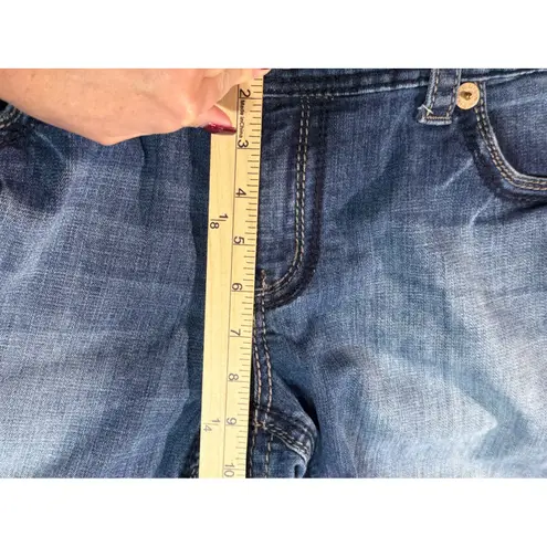 Seven7 Luxe midrise Bootcut Jeans Women's Size 16 Blue Wash Denim Stretch