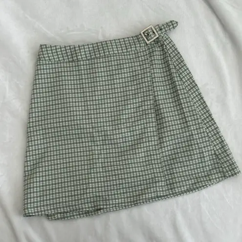 Brandy Melville Green Plaid Vivian Top & Emerson Skirt Set