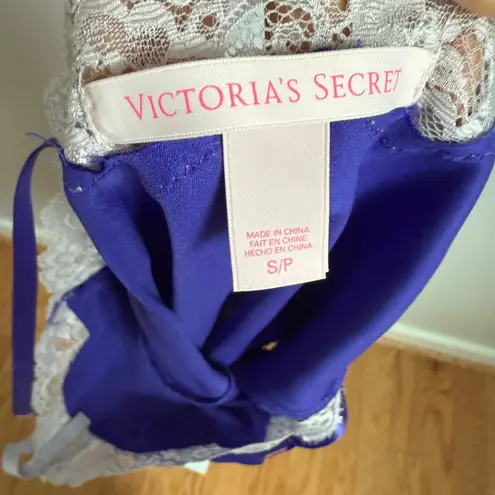 Victoria's Secret  Purple Slip Dress Lace‎ Trim Lingerie Nightie S