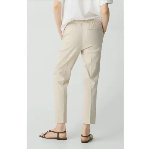 Theory ‎ Pants Womens Treeca Pull-On Pant in Good Linen Neutral Straw Size 14 NEW