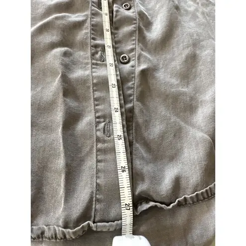 Molly and Isadora One Size/Fits Most Grey Flannel Top Gray Size XL