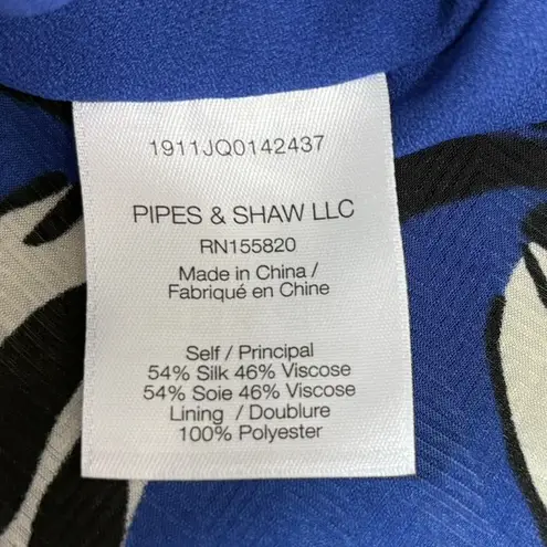 Veronica Beard  Naomi‎ Ultramarine Floral Dress S M 6