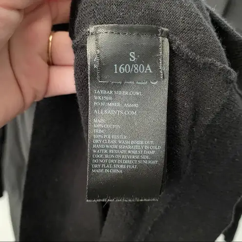 ALLSAINTS draped front crewneck sweater