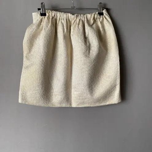 Pins & Needles sz S metallic gold threaded skirt Gold