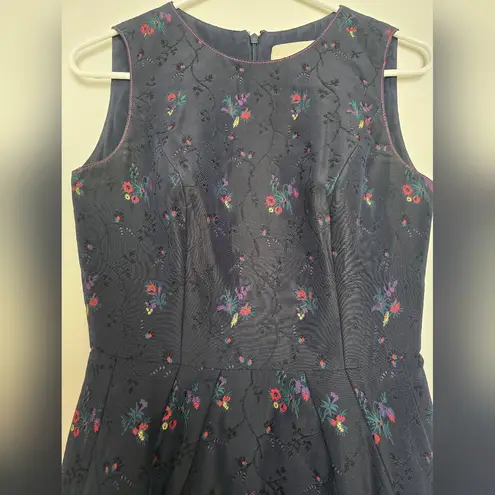 Carolina Herrera Floral Print Midi Length Dress.