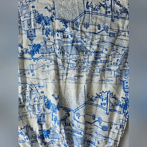 Calypso St. Barth  Coastal Sails Linen Blend‎ Maxi Skirt Size M thumbnail 6