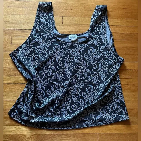 Late 90’s/early 00’s Vintage Cinema Etoile Baroque Tank in 3x Black