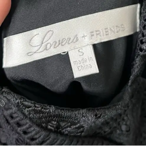 Lovers + Friends  Moon Dance Lace Mini Dress Women’s Size Small Crisscross Back