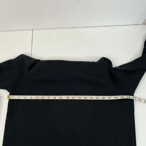 J.Crew Size L Sweatshirt Leopard Ruffleneck Pullover Woven Zip Black Factory Size L