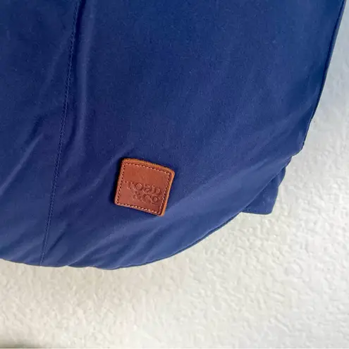 Toad & Co Aeriem Jacket Cozy and Cute navy blue long sleeves hand warmer pocket