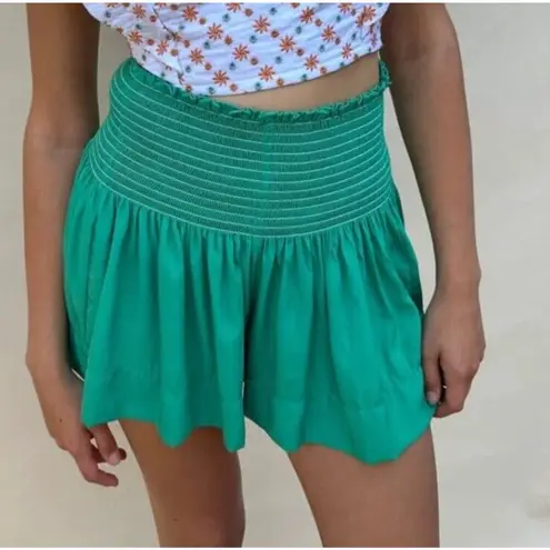 Koch Erica Shorts Skirt Skort Pleated Spring Green Pull On Women’s Size XS