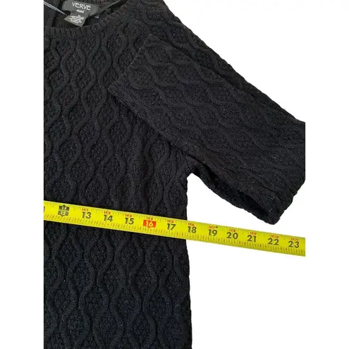 Verve Ami Black Cable Knit Sweater Size M (38-1)