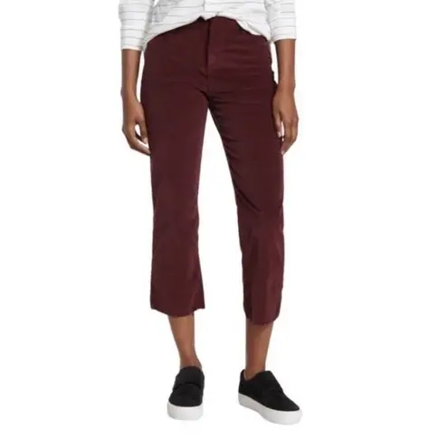 Frank & Eileen Womens Size 12 Kinsale Maroon Velvet Pants EUC