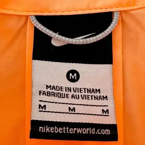 Nike  Jacket Women’s Orange Red Sleeveless Ombre Running Gym Ladies SZ M  #1989