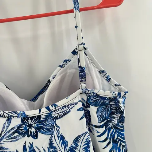 SWIM SOLUTIONS Swimsuit Dress Size 18 Swimdress NWT Blue Empire Floral One Piece