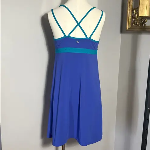 prAna Medium Kaley Dress Blue Teal
