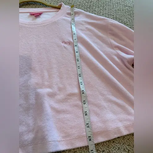 Stoney Clover Lane Stoney Clover x Target Pink Longsleeve Crop Top Shirt Size XL Comfy Spring Heart