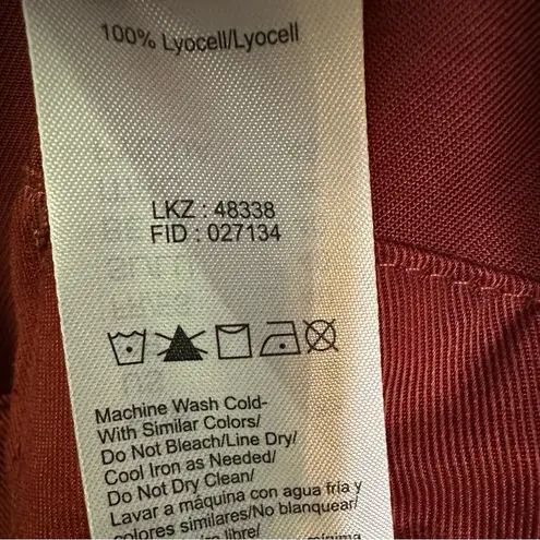 Lascana Cargo Style Rust Red Utility Tie Waist Jumpsuit Size 6