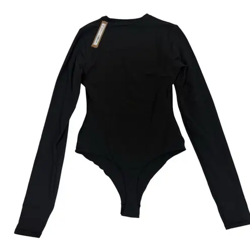SKIMS $116 NWT fits everybody LONG SLEEVE CREW NECK BODYSUIT S