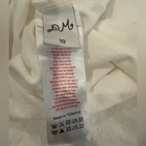 DAMSON MADDER Spritz Boyfriend Graphic Tee size 10 Aperol Spritz White US 6