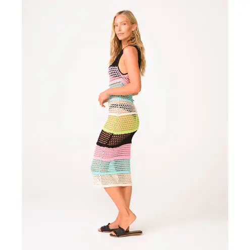 NWT! PQ Swim Midnight Perry Crochet Knit Maxi Dress