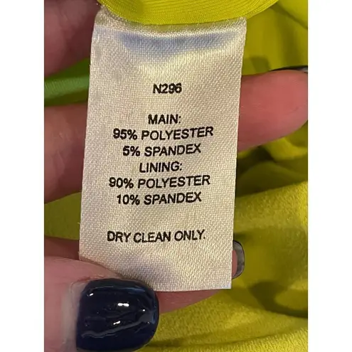 Slate + Willow Yellow Lime Cut Out Back Sleeveless Bodycon Maxi Dress Size S