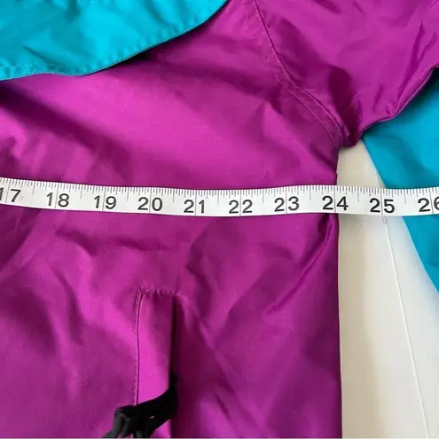 Hunt Club Vintage 90’s jacket windbreaker Teal purple color block ize small