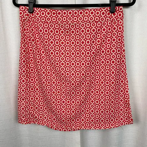Ripskirt Hawaii Red&White Circle Print Mini Skirt Sz.S Red