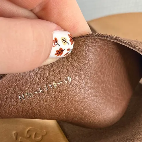 Pedro Garcia Espagna Raven Suede Crisscross Strap Slingback Sandal Women Size 40 Brown