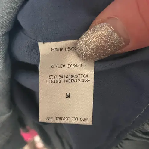 The Impeccable Pig Chambray Wrap Mini Dress Medium