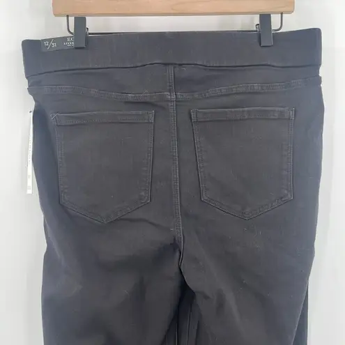 Liverpool Eco Pull On Pants Size 12/31 NWT Black Rinse Stretch Denim Cotton