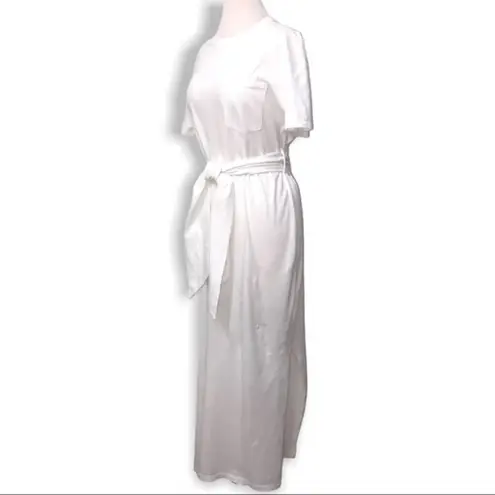 Jonathan Simkhai Sara Organic Cotton Dress White Large NWT