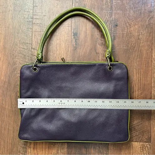 Plinio Visona leather color block bag, made in Italy, NWOT