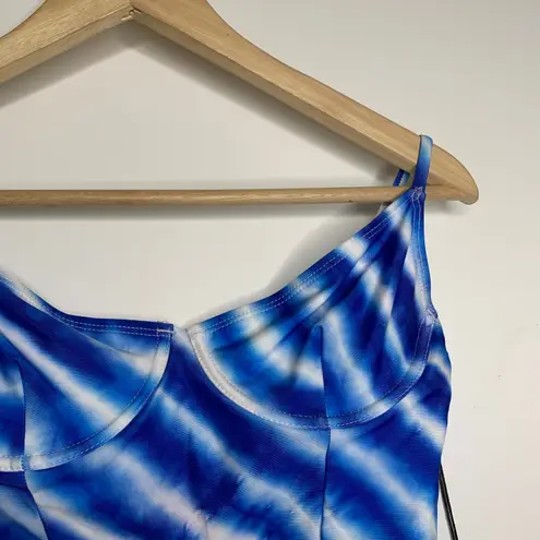 ONIA Chelsea Blue Tie Dye One Piece Swimsuit Medium New With Tags