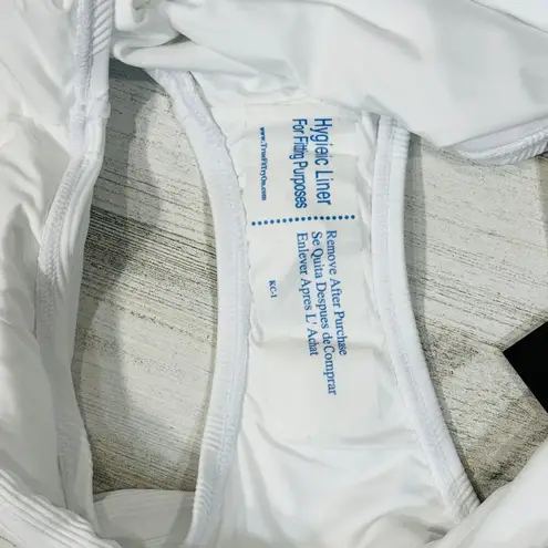 La Blanca SZ 16 Linea Costa Swim Bikini Bottoms Lined Foldover Waist White New