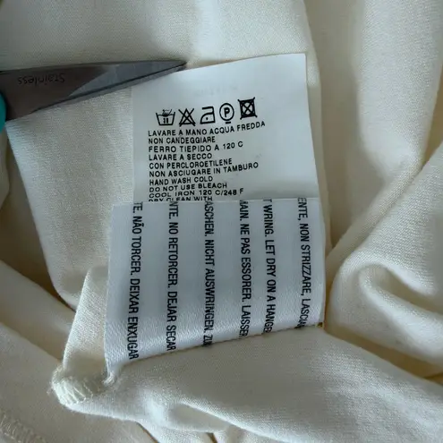 Max Mara Sweater Womens Medium Cream Ecru Turtleneck Jersey Viscose Jumper Luxe