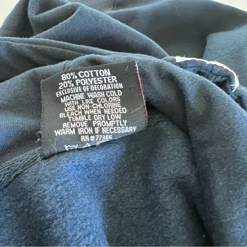 Stitches Women’s Texas Rangers Navy Blue Hoodie Size M