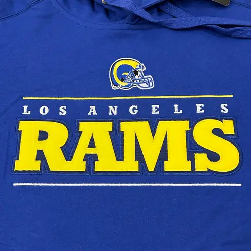 Antigua Los Angeles LA Rams NFL Football Blue Pullover Hoodie Sweatshirt Adult M