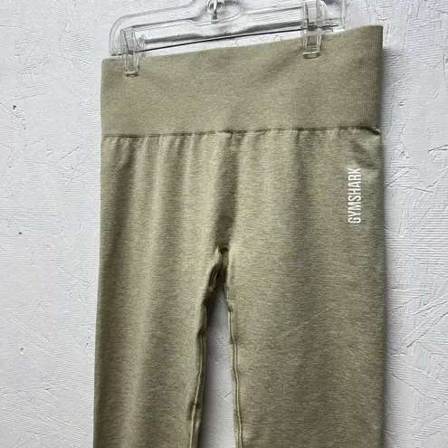 Gymshark  Seamless Adapt Marl Leggings tan olive green size small