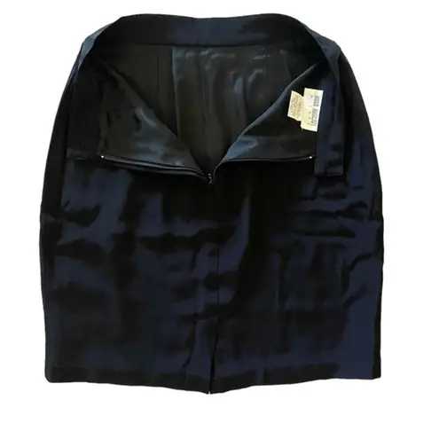 Hugo Buscati Vintage Milano Black Pencil Mini Skirt