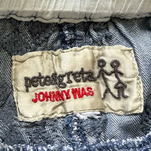 Johnny Was Pete & Greta Embroidered Chambray Nina Joggers