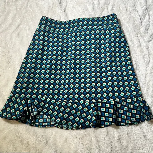 Band Of The Free Size M Blue/Green Colette Teal Mini Skirt Business Casual Fall Blue Size M