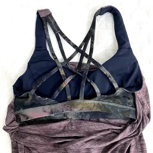 Lululemon Free To Be Serene Tank Heathered Black Cherry Radiant Multi 6