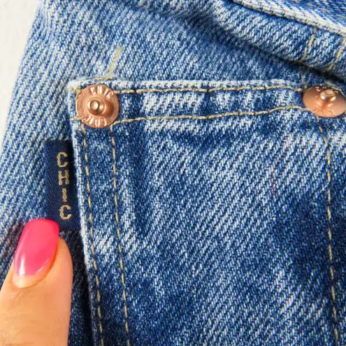 90s Vintage Jeans Chic High Rise Tapered Straight Leg Mom Jeans Size 12 Waist 28