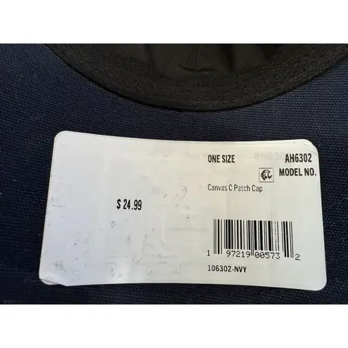 Carhartt  Force Canvas C Patch Cap Embroidered Navy Blue Logo Cap Womens One Size