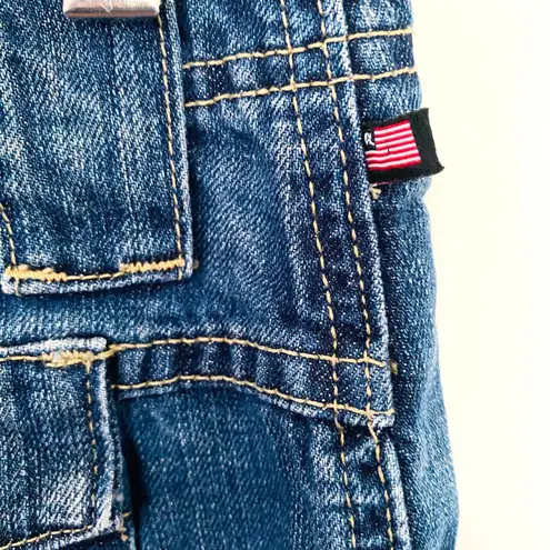 VTG Y2K Polo Ralph Lauren Carolyn Blue Denim Mini Skirt Cotton Jean Style Sz 6