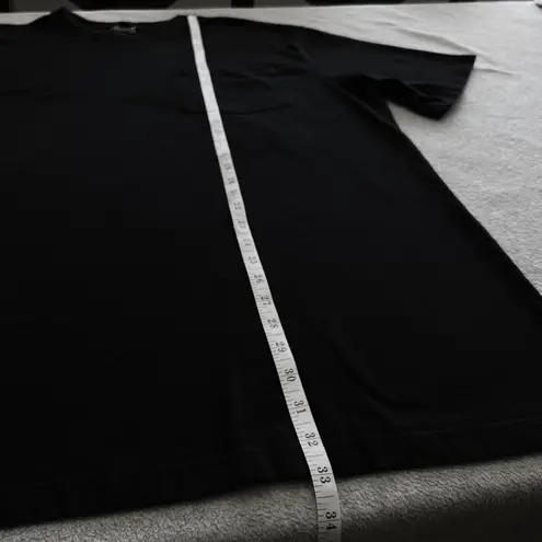 Duluth Trading Co Longtail T Shirt Pocket Crew Neck Tee Black XL