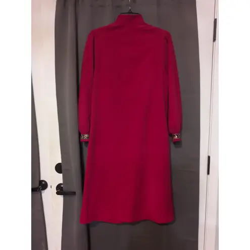 Vanity Fair Women's Small Embroidered Nightgown, Paisley Long Nightie, Vintage